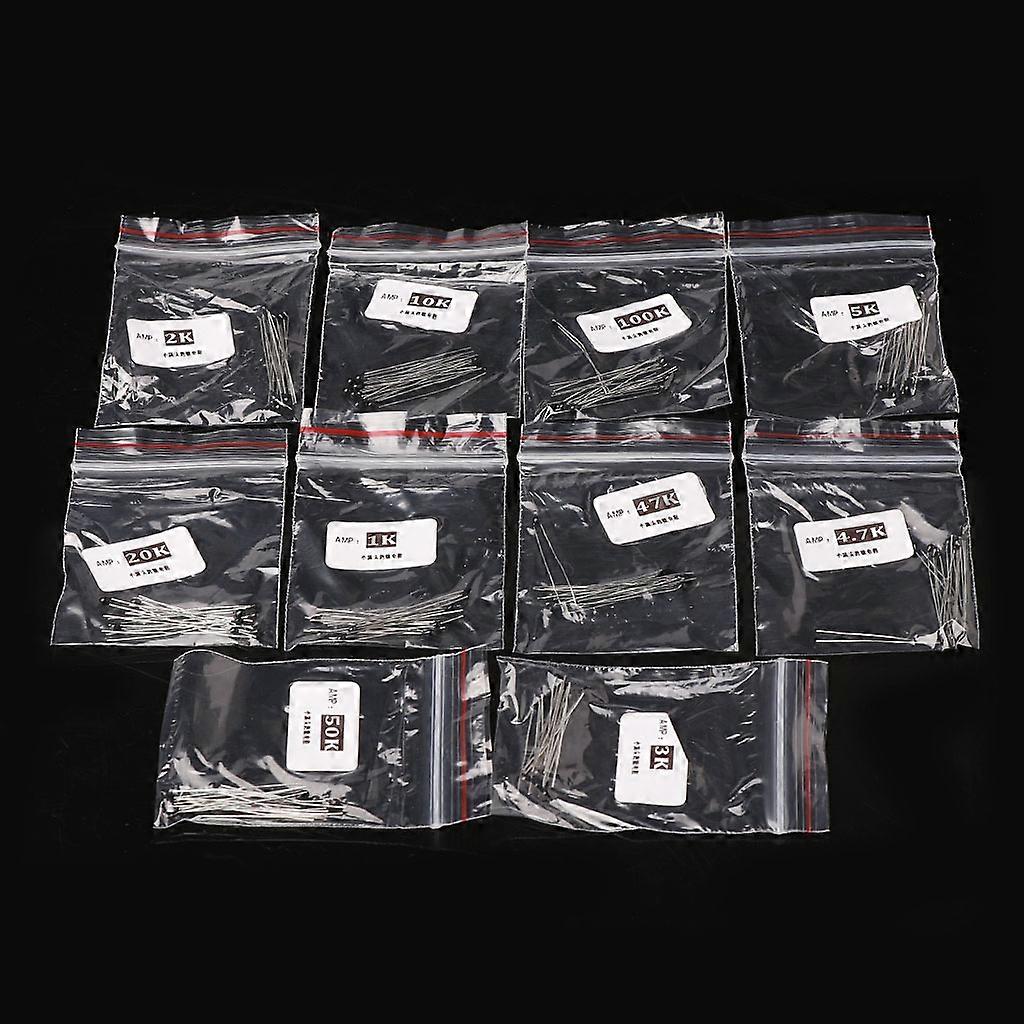 100 Pcs 10 Values Thermistor Temperature 1K 2K 3K 4.7K 5K 10K 20K 47K 50K 100K