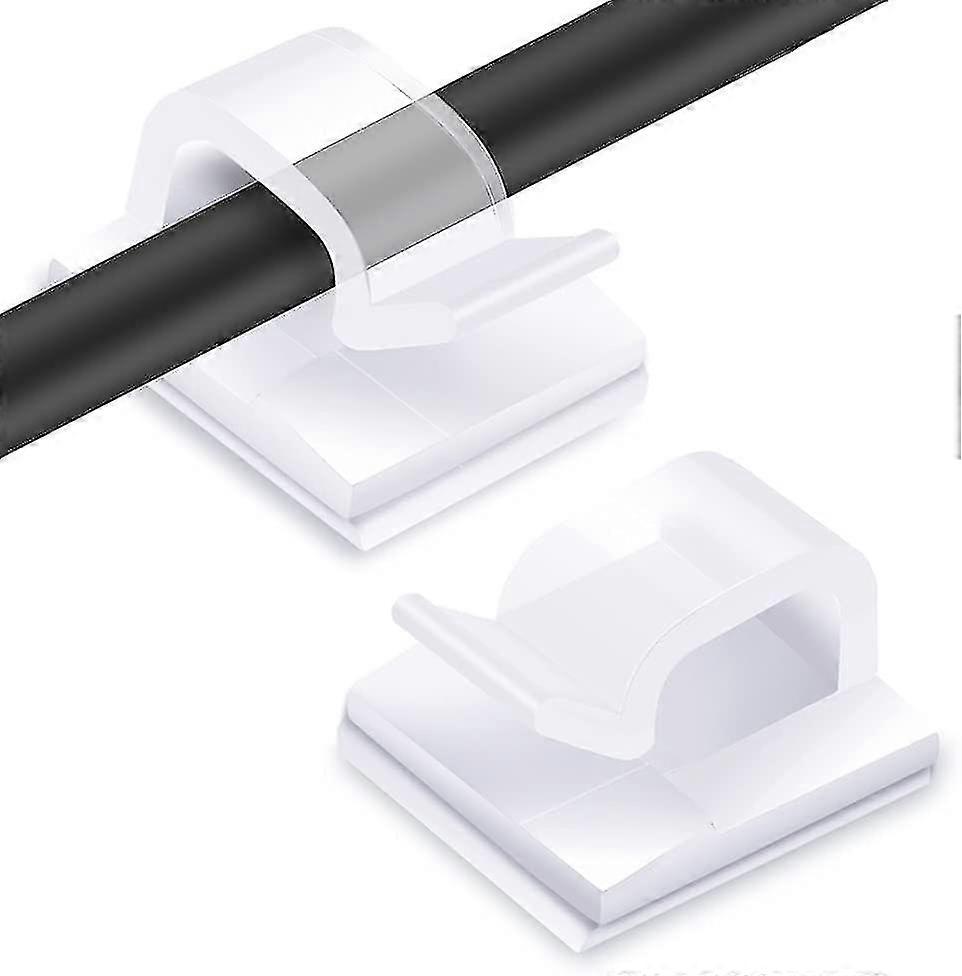 120pcs Cable Clips, Adhesive Cable Ties Self Adhesive Cable Clip Storage