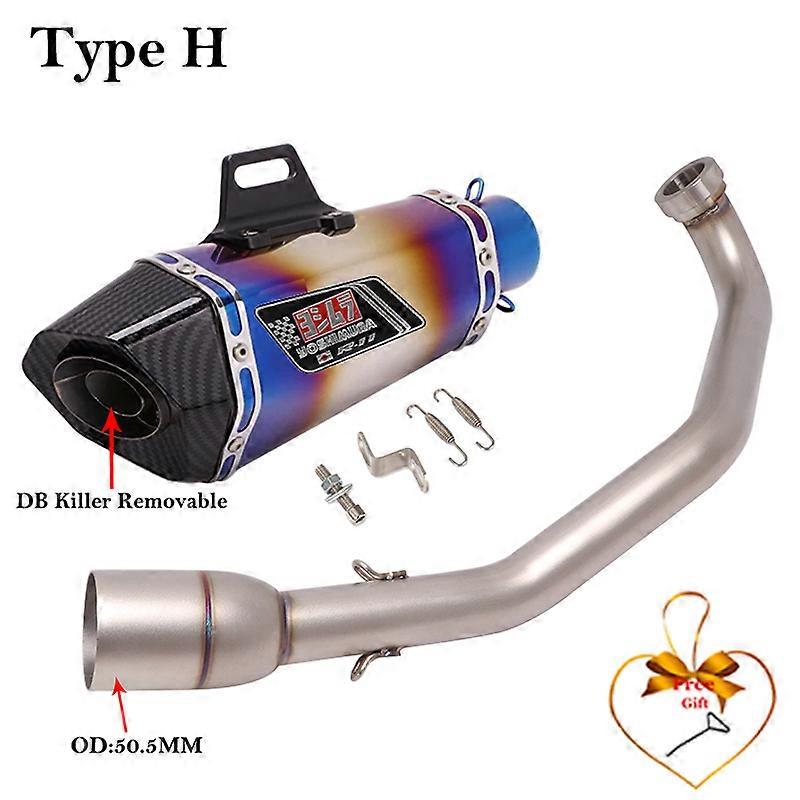 Système d'échappement Escape pour moto ZONTES, tube frontal modifié avec silencieux de 51 mm, DB Killer, ZT350D, 350D, 2021 - 2023