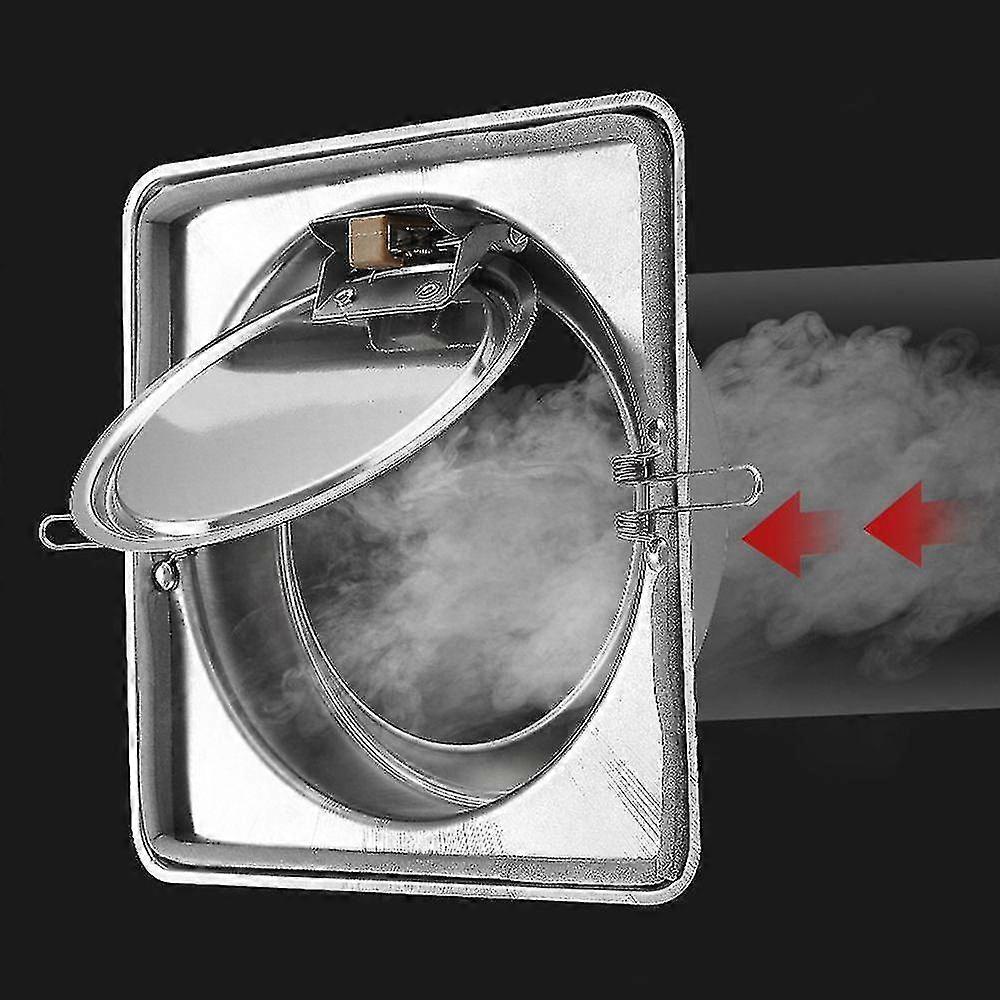 100-180mm Round Pipe Draft Blocker Backdraft Damper One Way Ventilation Fan Air Duct Check Valve Kitchen Ventilation Grill