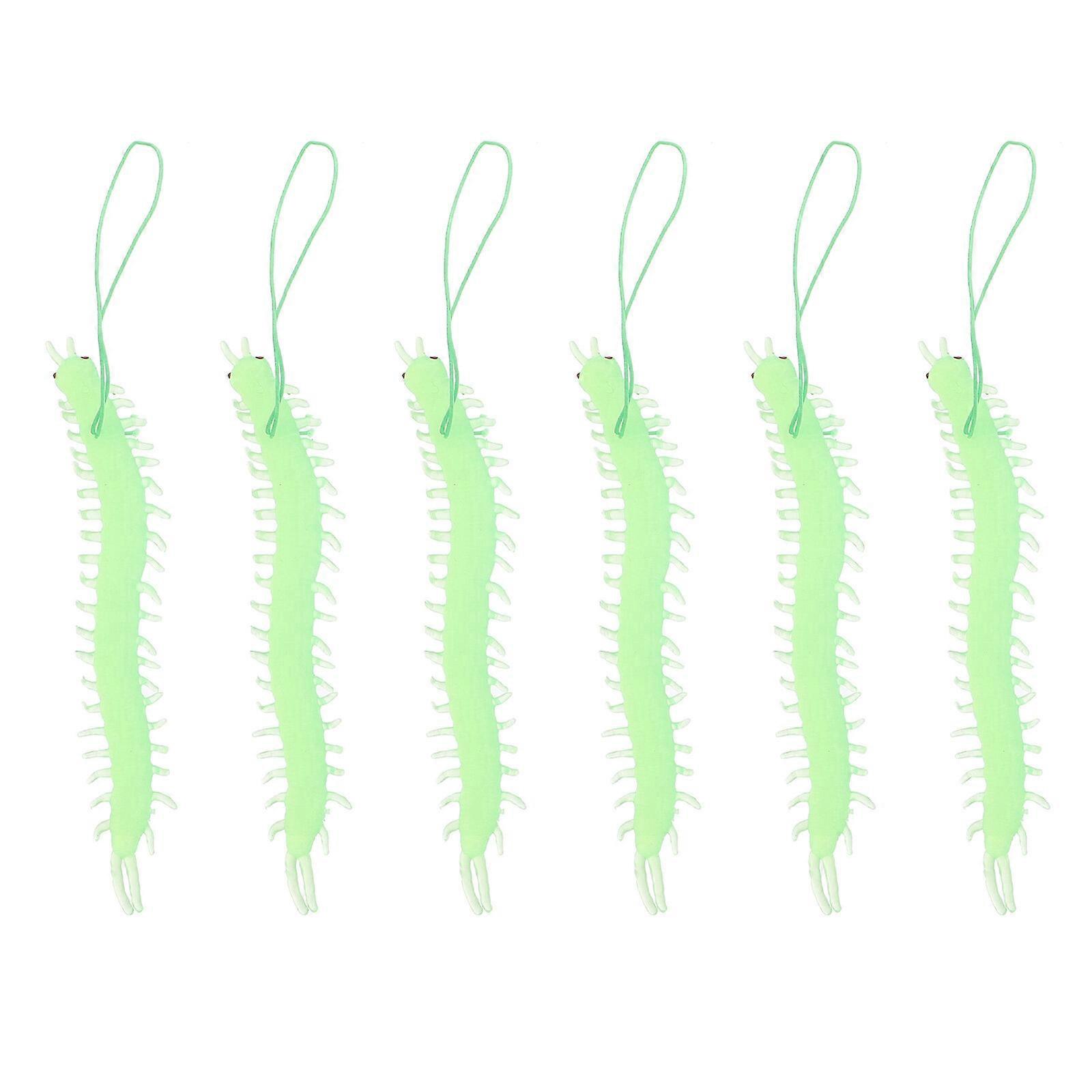 6Pcs Simulation Centipede Models Pressure Relief Playthings Trick Toys