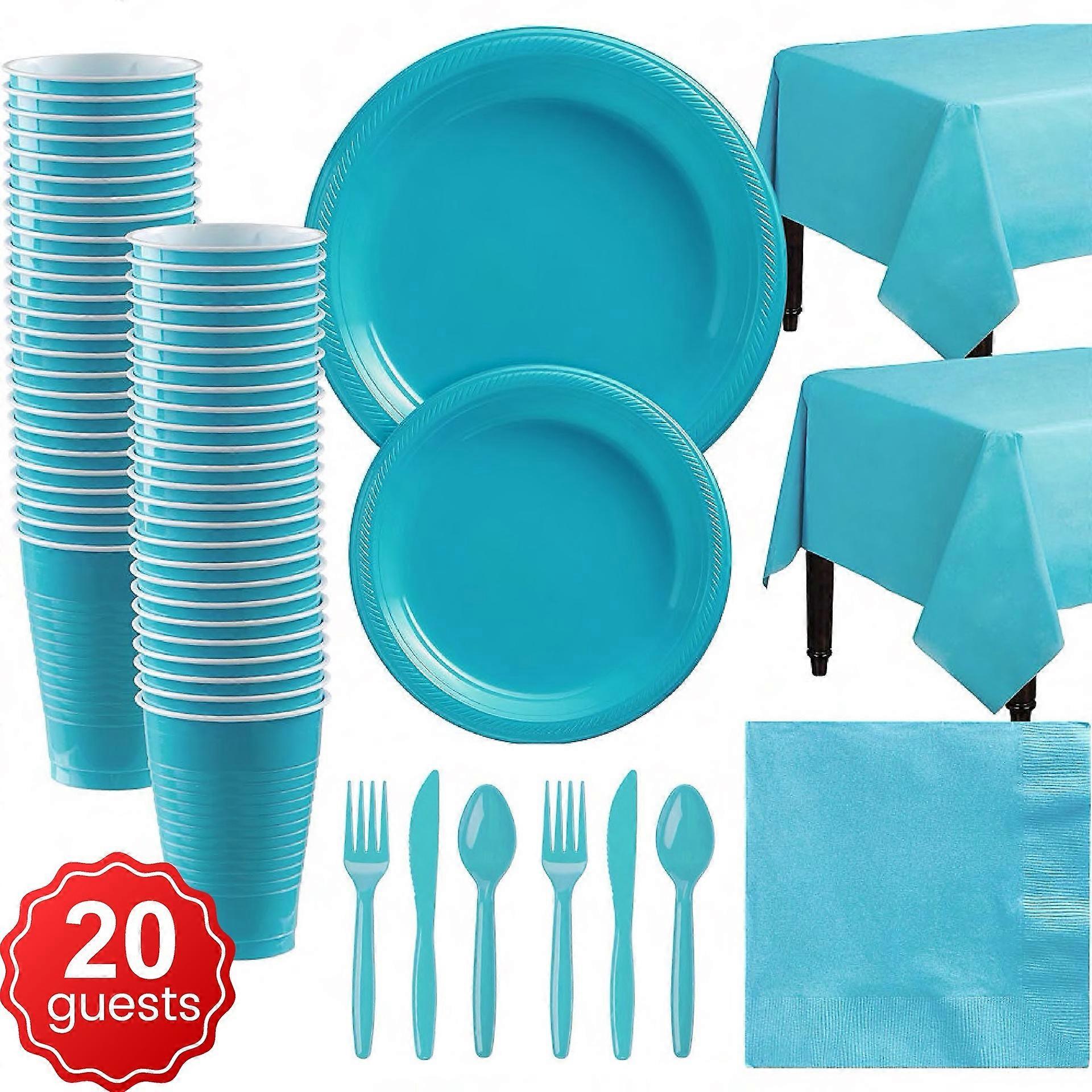 Geschirr Set 20 Gäste Einweggeschirr Set
