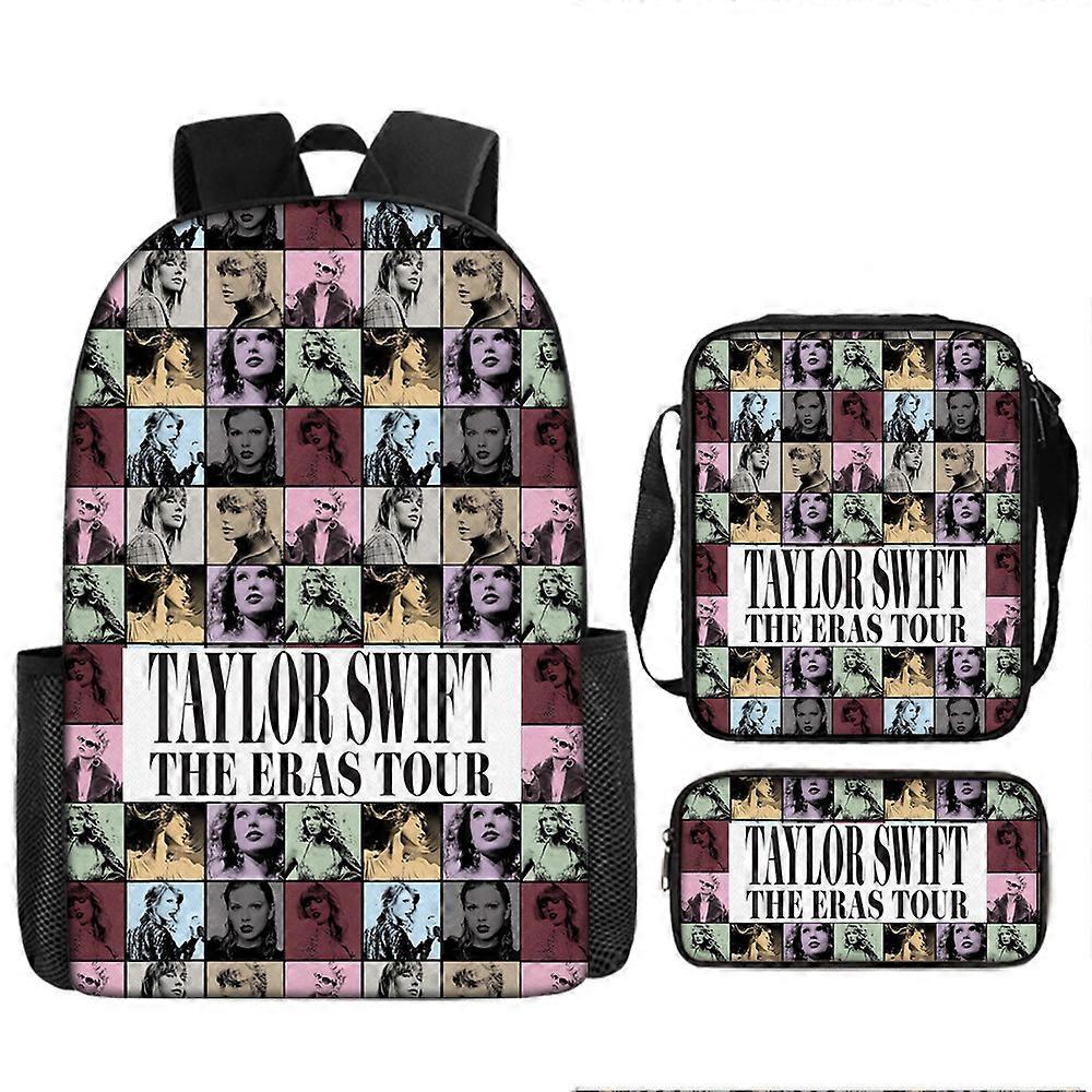 Cartoon Taylor Swift Zaino Per Bambini Studenti Delle Scuole Elementari E Medie Borsa A Tracolla Borsa A Tracolla Set Da Tre Pezzi 9 -HGDMV