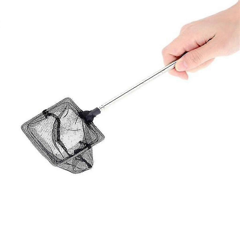 Professional Shrimp Fishing Net Durable Telescopic Safe Shrimp Net For Fish Tank(1piece, Black