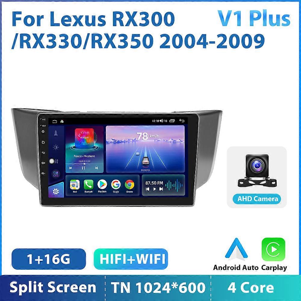Redkid Moteur Multimédia Radio Carplay Android Mobil untuk Lexus RX300/RX330/RX350 2004-2009 2 Din A
