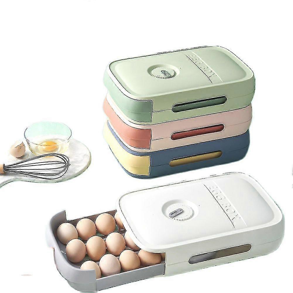 Drawer-type Egg Storage Box Refrigerator Egg Organizer Kitchen Egg Box Container