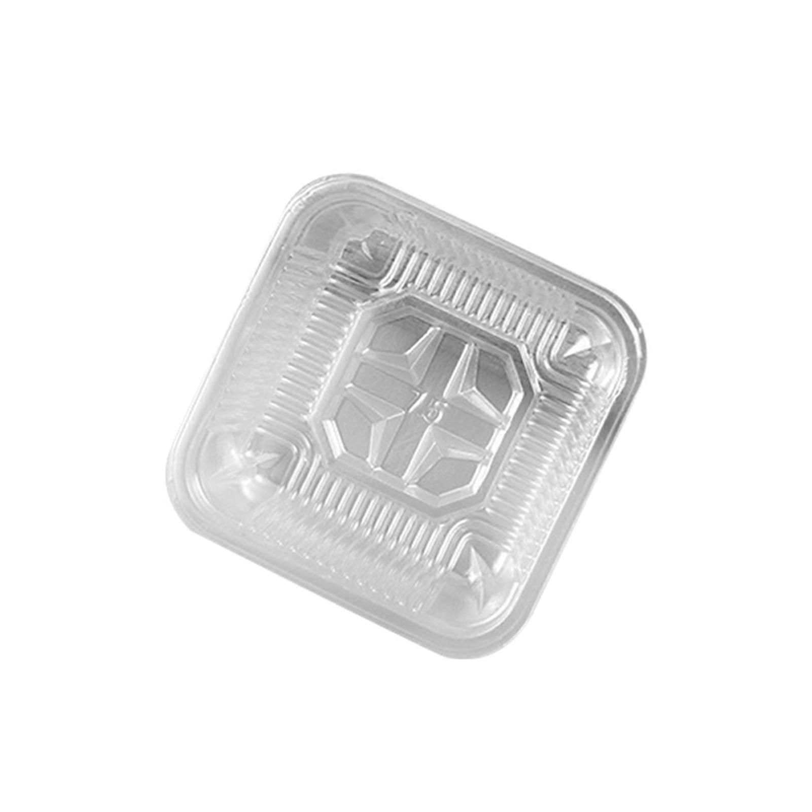 100Pcs Packing Box Portable Safe Square Shape Plastic Moon Cake Boxes for Mooncakes