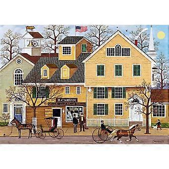Charles Wysocki - The Bookstore - 1000 Large Piece Jigsaw Puzzle