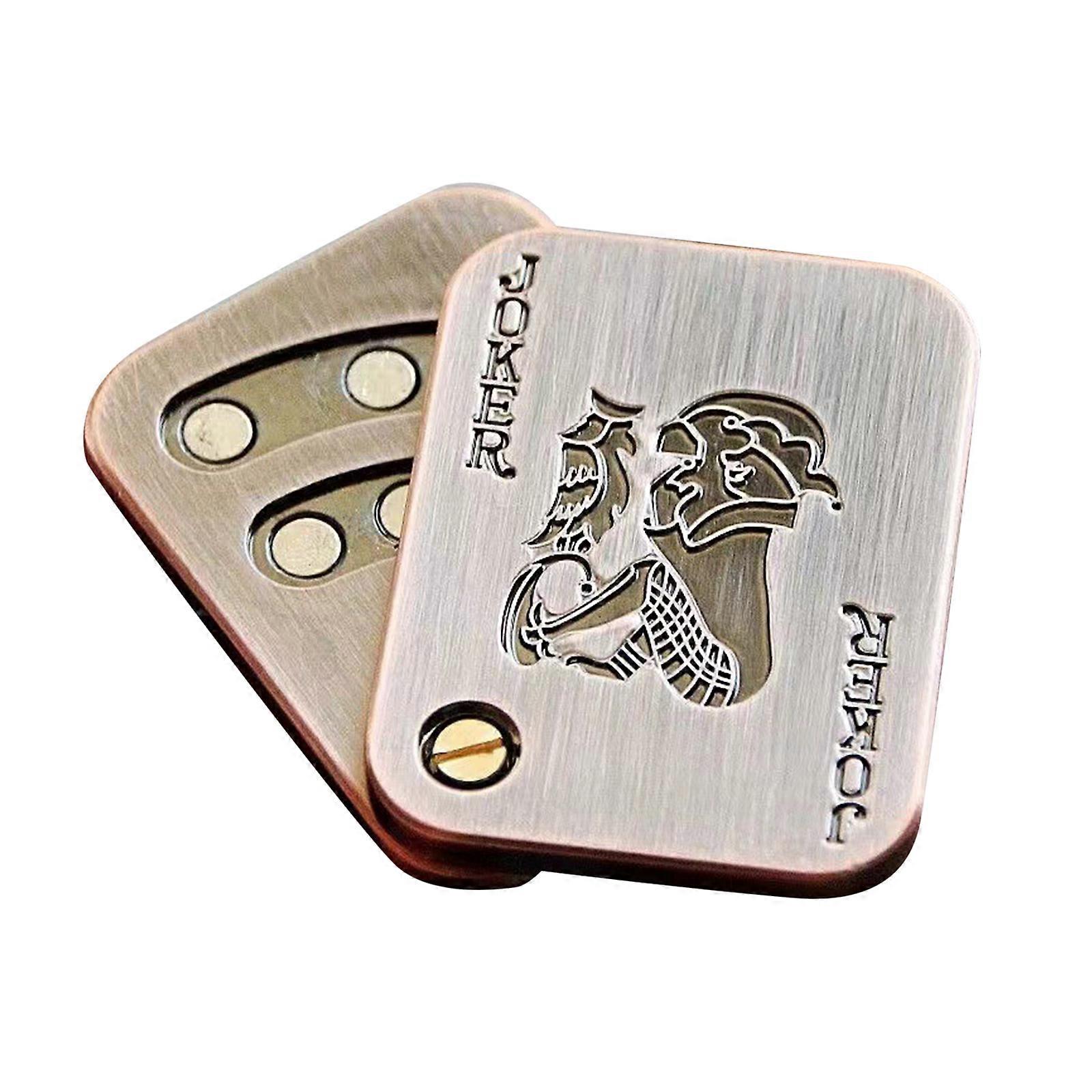 חדש חם מגנטי מתכת לקשקש צעצועים מתכת פוקר לדחוף כרטיס לקשקש מחוון מחוון הפגת מתח, גברים EDC צעצוע לקשקש צעצוע