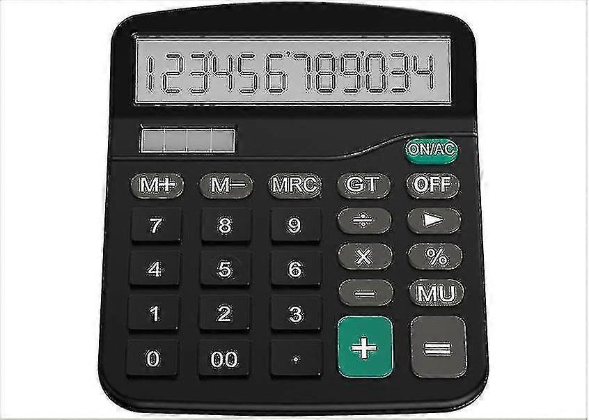 Helect Calculator, Standard Function Desktop Calculator, Black School Office Calculator Calculator