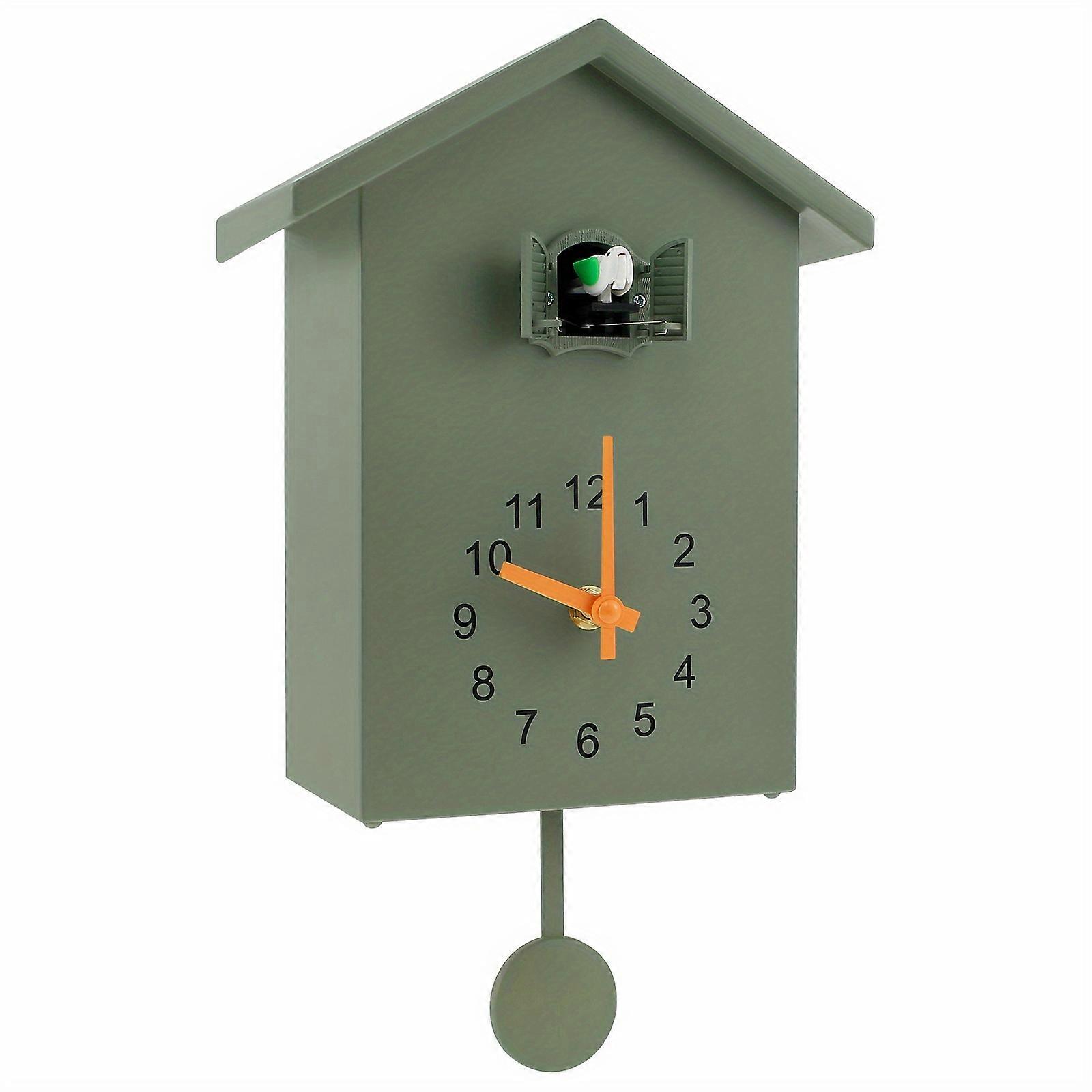 Yida Time Nordic style wall clock cuckoo out of the window chimes the time wall clock bird chimes the hour