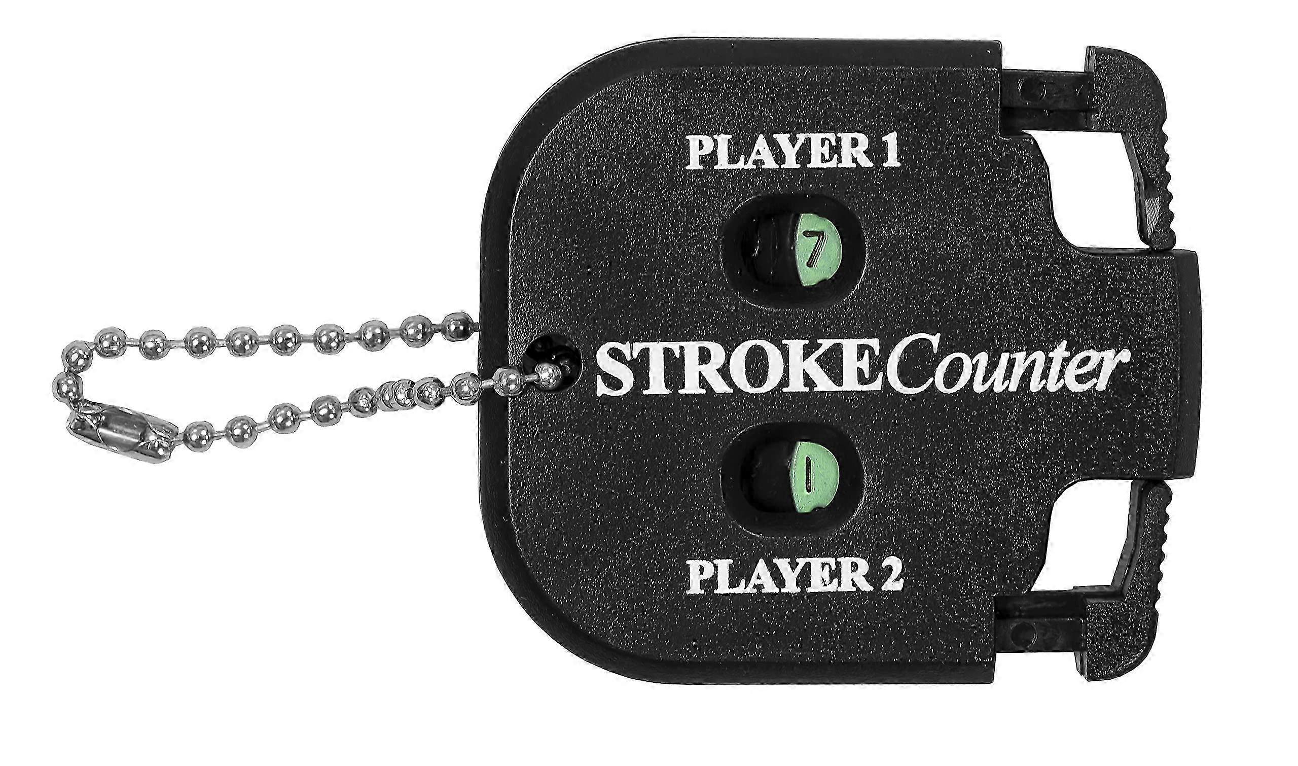 3PCS Unisex Adult 2 PLAYER STROKE COUNTER 2 Player Stroke Counter - black, ONE SIZE