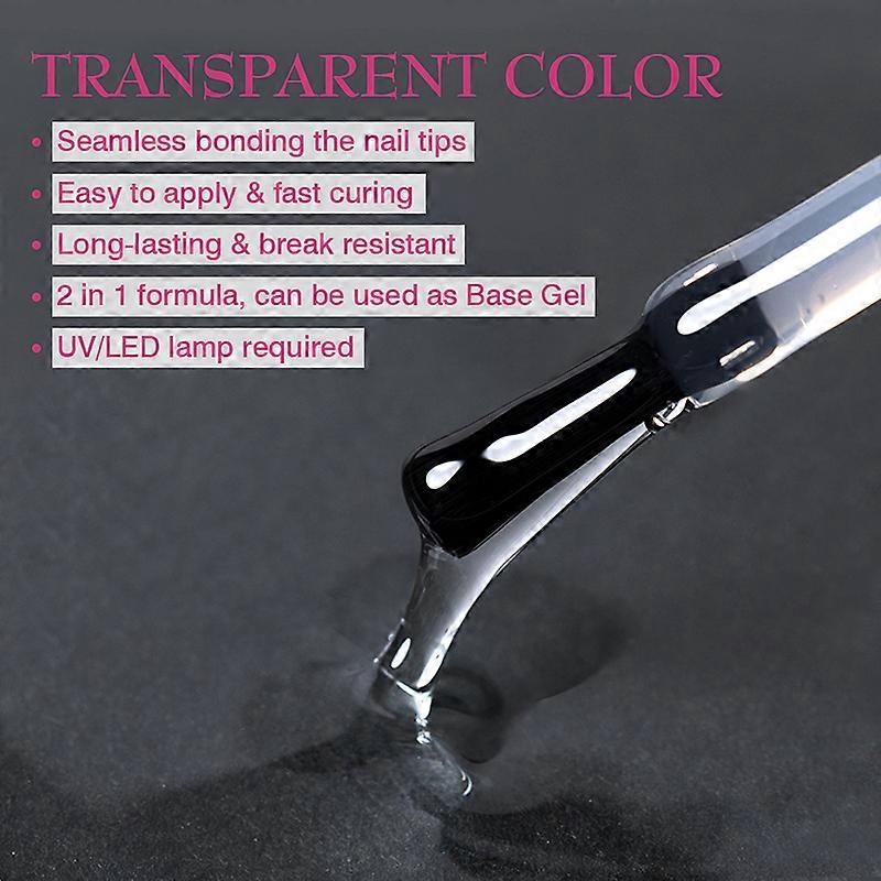 Solid Nail Glue Nail Tips And Press On Nails 15ml Nails UV Glue For Nails And Rhinestone Decorations Embossed 3D Nail Styling