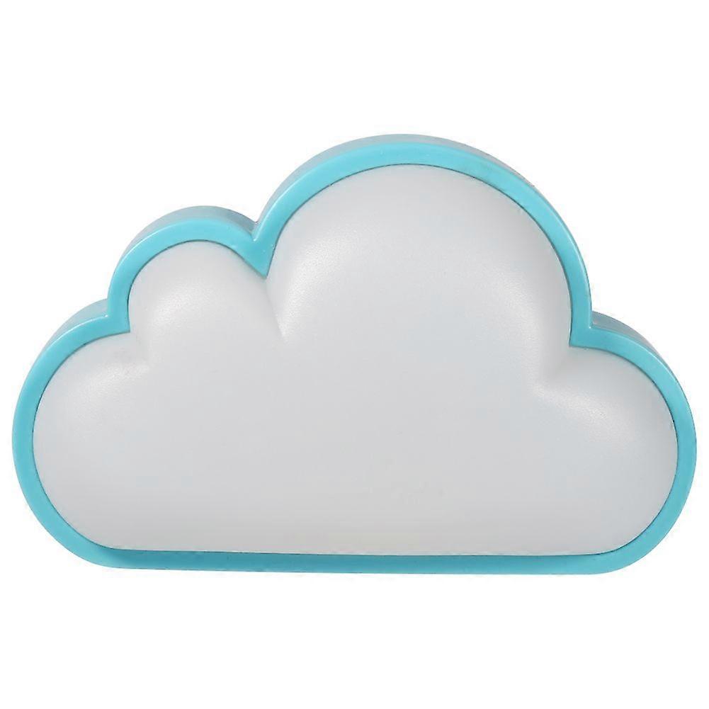 1Pcs Cloud Shape Light-control Sensor LED Night Light Lamp Bedroom Decoration (Blue & White)