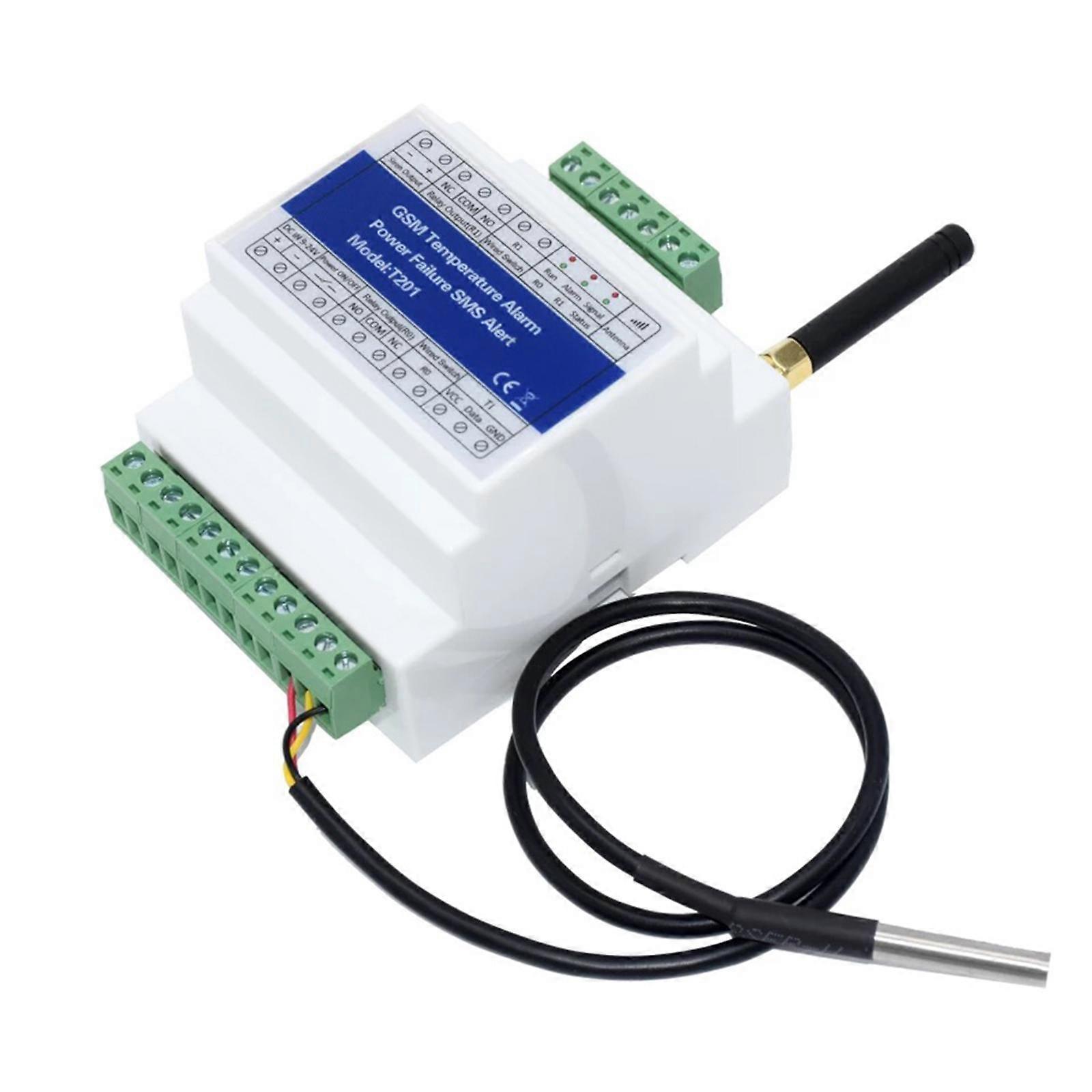 GSM Remote Relay Switch Access Controller T201 GSM Temperature Alarm 2G/3G/4G Power Status