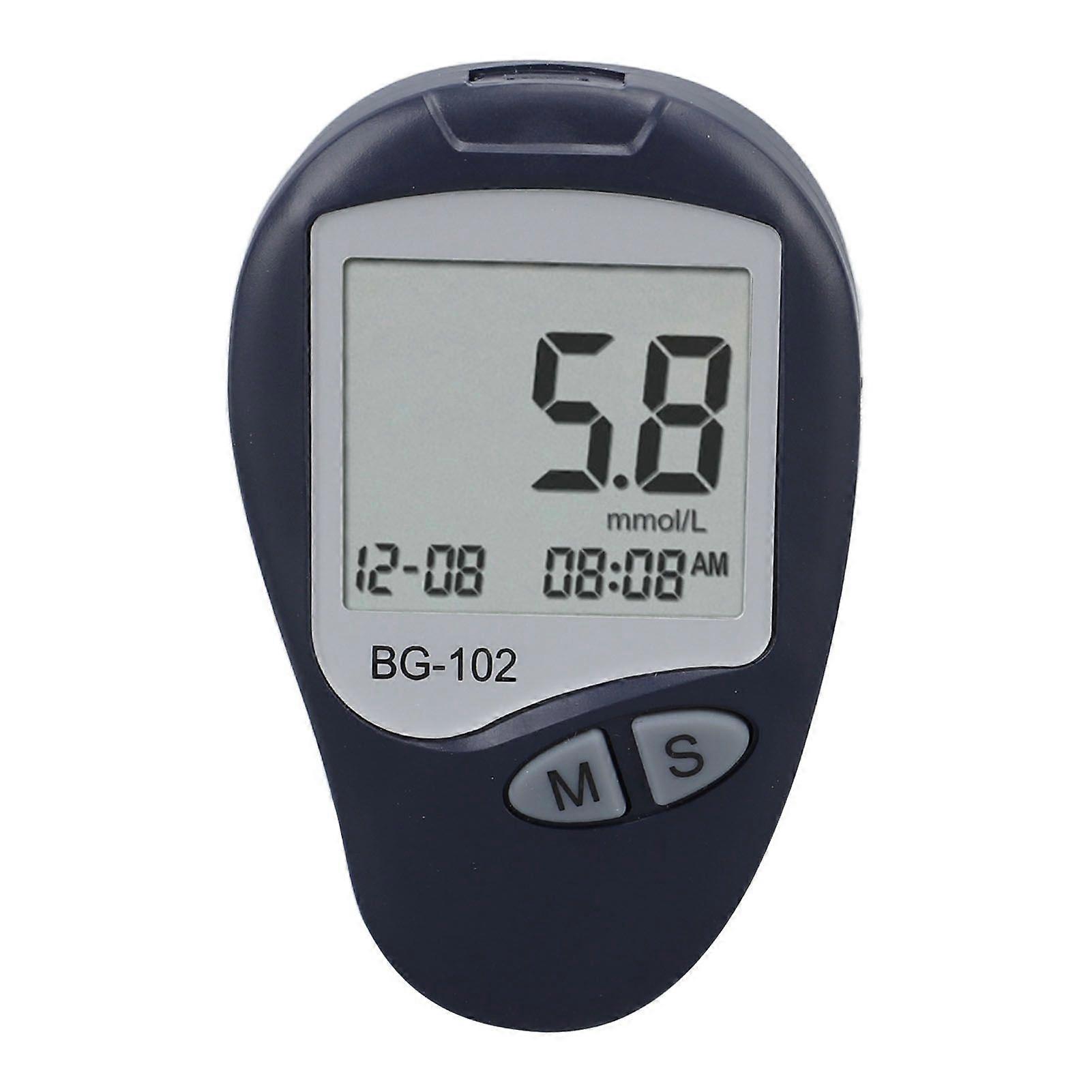 Blood Glucose Monitor Kit Portable Accurate Diabetes Testing Meter with Lancing Device Test Strips for Home Self Blood Sugar Monitoring