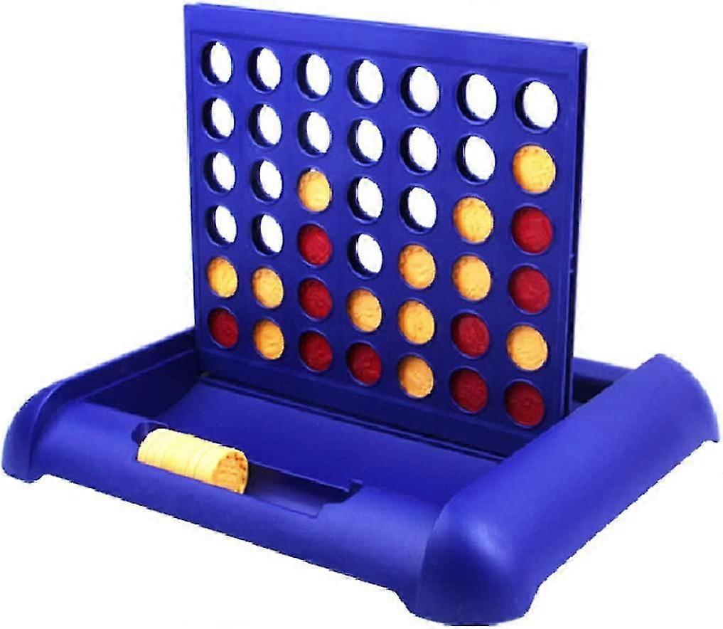 4-in-a-row Board Games Foldable Line Up 4 Toys For Kids Blue