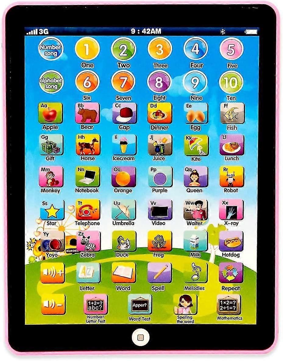 تابلت الاطفال - لوحة التعلم ، مع 6 ألعاب لتعلم الموسيقى / الكلمات / الحروف التعليمية / الحروف الأبجدية ، تابلت التعليم للأطفال للبنين والبنات 3 سنوات فما فوق\u2026 -