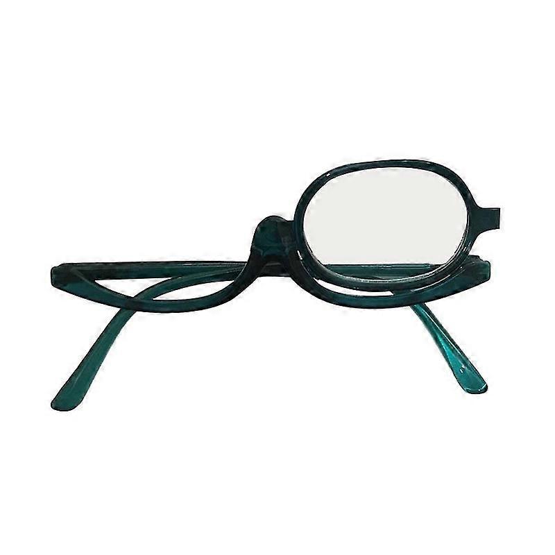 Unisex 180 βαθμό περιστροφή αναδιπλώνοντας monocle μεγεθυντικό μακιγιάζ ανάγνωση γυαλιά ματιών