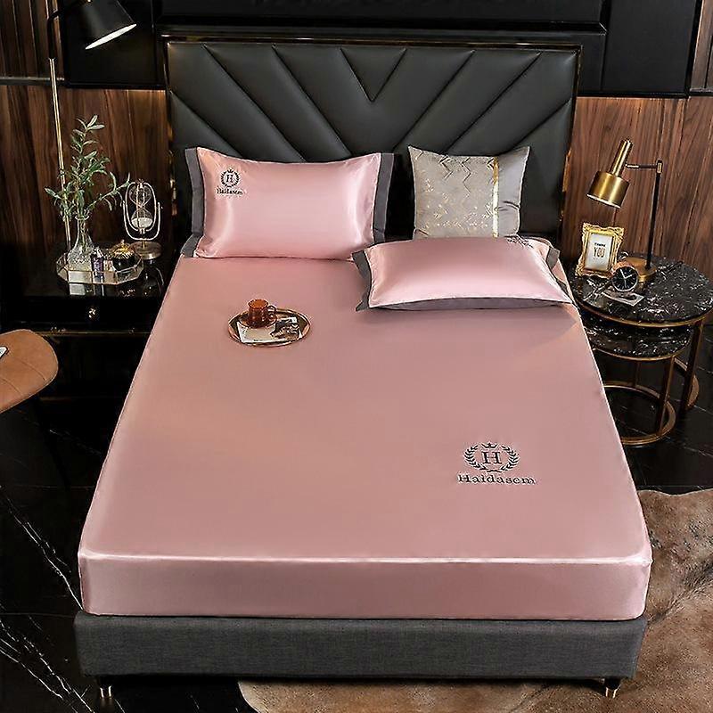 Soft Light Luxury Fitted Sheets with Elastic Band Mattress Protector Bedspread for Double Bed Cover