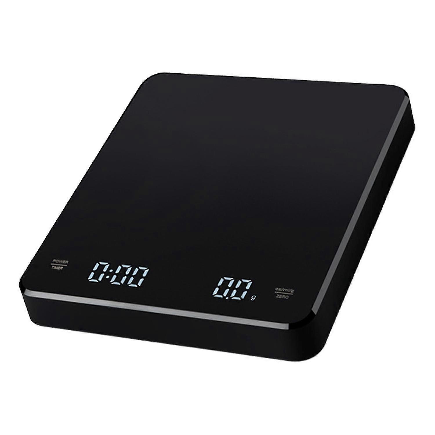 Digital Kitchen Scale with Timer Precision Rechargeable High-sensitivity Touch Buttons Coffee Scale