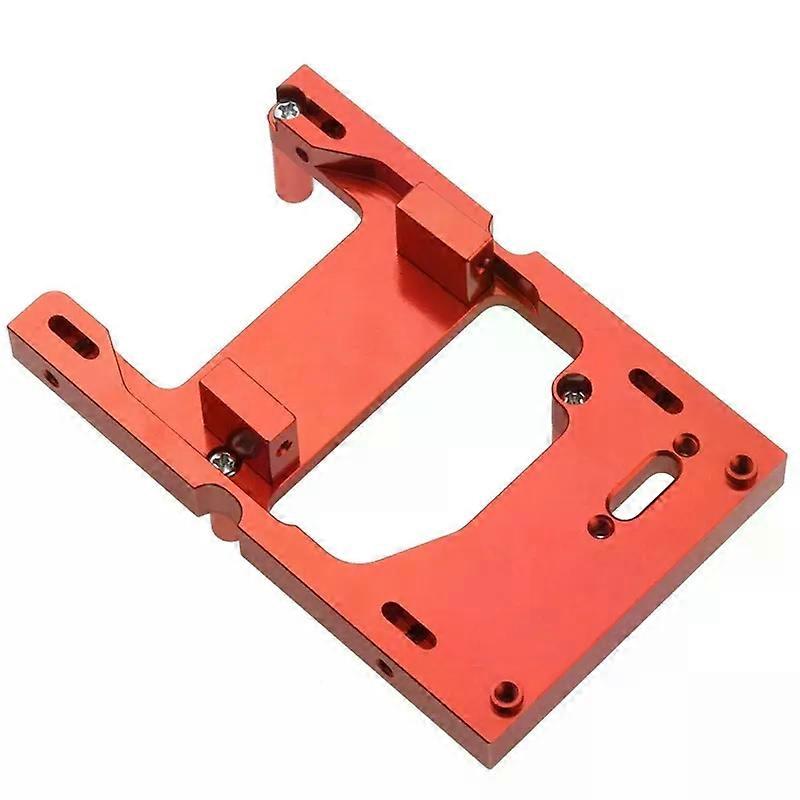 FBIL-5X Rc Metal Car Fixed-Mount Servo Control Magazine for Wpl B14 B24 C14 C24 Q65 Mn D90 D99S Mn45, Red