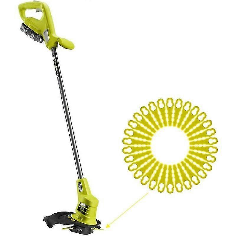 Ryobi Edger-kompatible blader - Pakke med 50 dobbelthodede taggete blader
