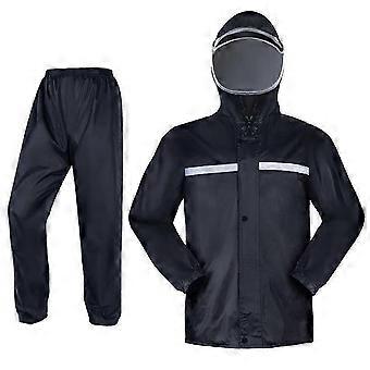 Men's Raincoat Set Rainproof Mask Raincoat Outdoor Work Hiking Cycling Fishing Raincoat Storm Proof