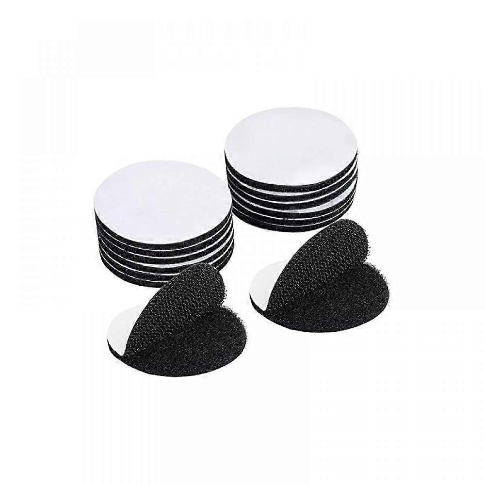 15 Pieces Black Scratch Double Sided Sticker, Self Adhesive Tape, Extra Strong Double Sided Adhesive, Round (5 x 5cm)
