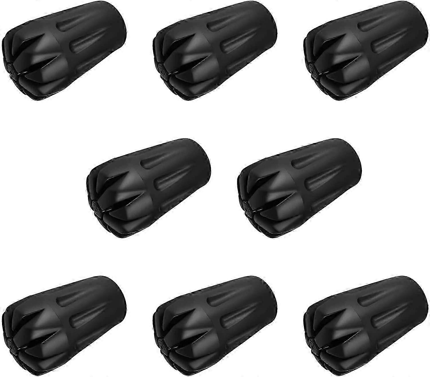 Trekking Pole Accessories Rubber Tip 8 Pack, Rubber Replacement Pole Tip Protector Fits Most Hiking