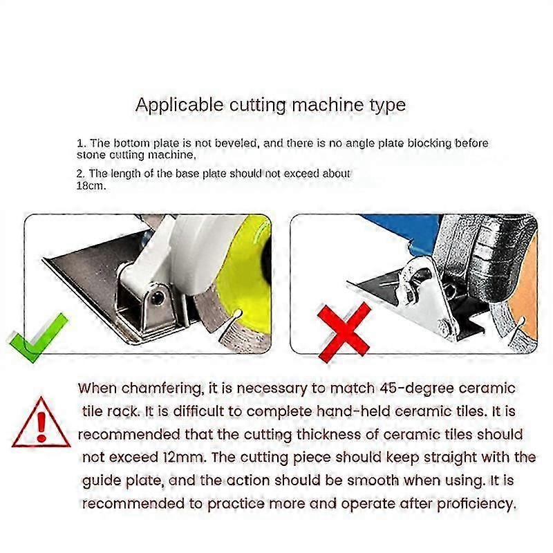 45 Degree Angle-Cutting Machine Support Mount Ceramic Tile Cutter Chamfer for Stone Building Tool Corner-CuttingNEW