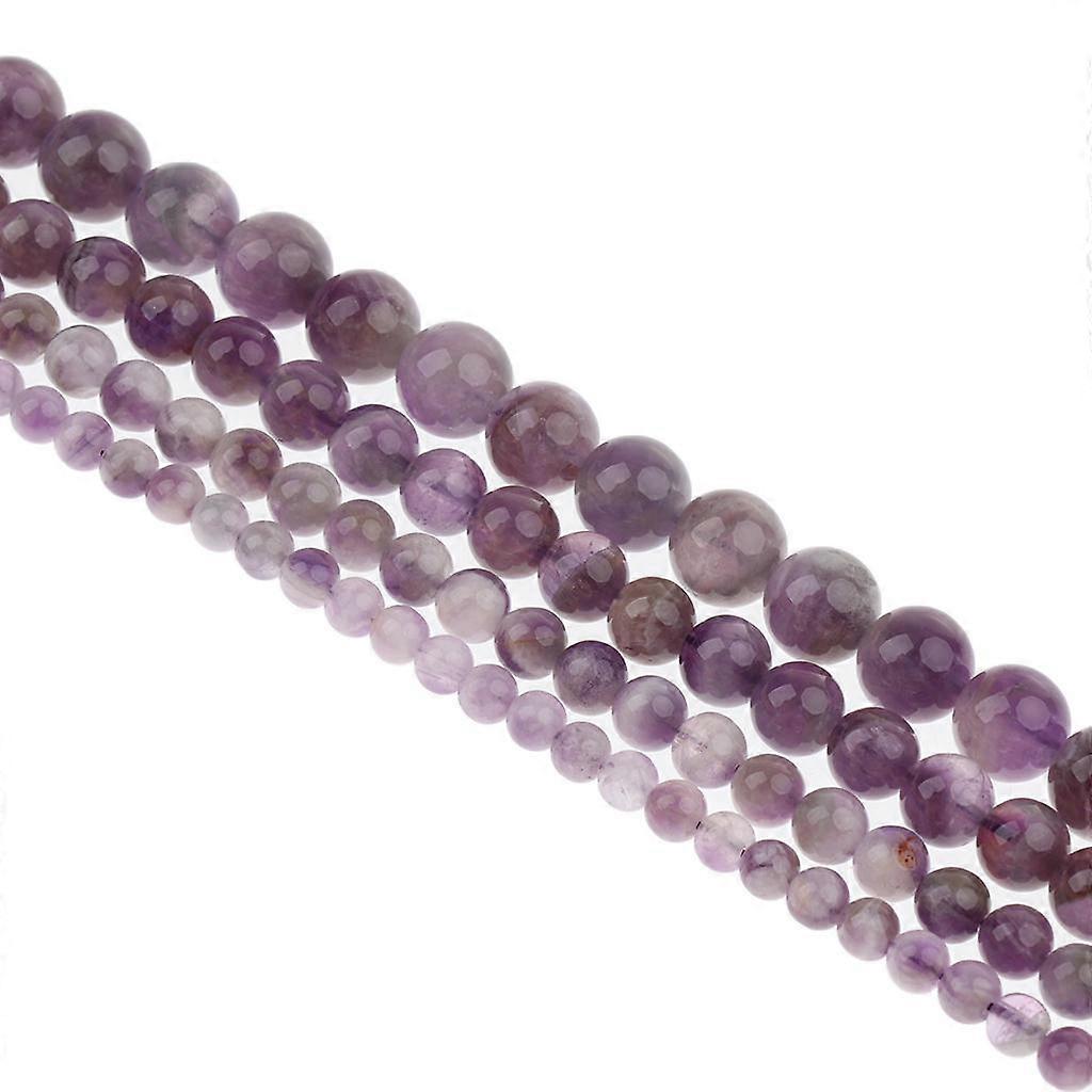 Amethyst Gemstone Loose Beads DIY Natural Craystal for Jewelry Making 4mm