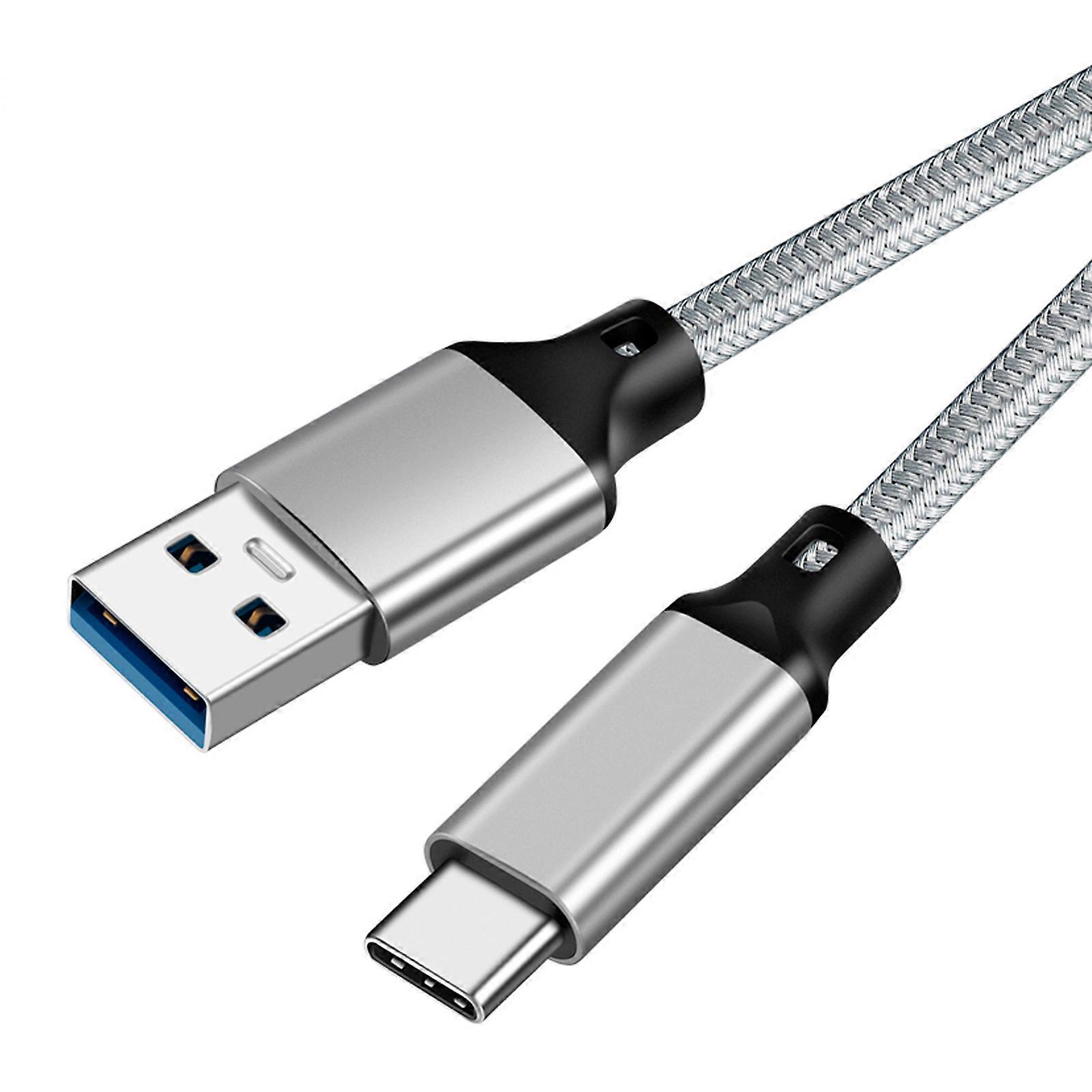 USB A to USB C Cable USB 3.2 10Gbps USB C Data Cable 3A 60W Quick Charging for USB C Mobile Phone External SSD Multicolor