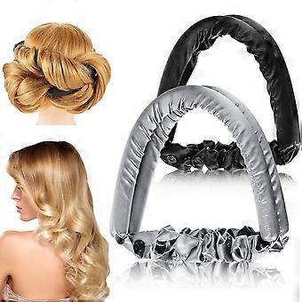 Natural Waves Stirnband, weicher Bandwickel mit Leopardenmuster, kein Hitzekräuselstab erzeugt dauerhafte Locken ohne Hitzeschäden (Overnight Curls)