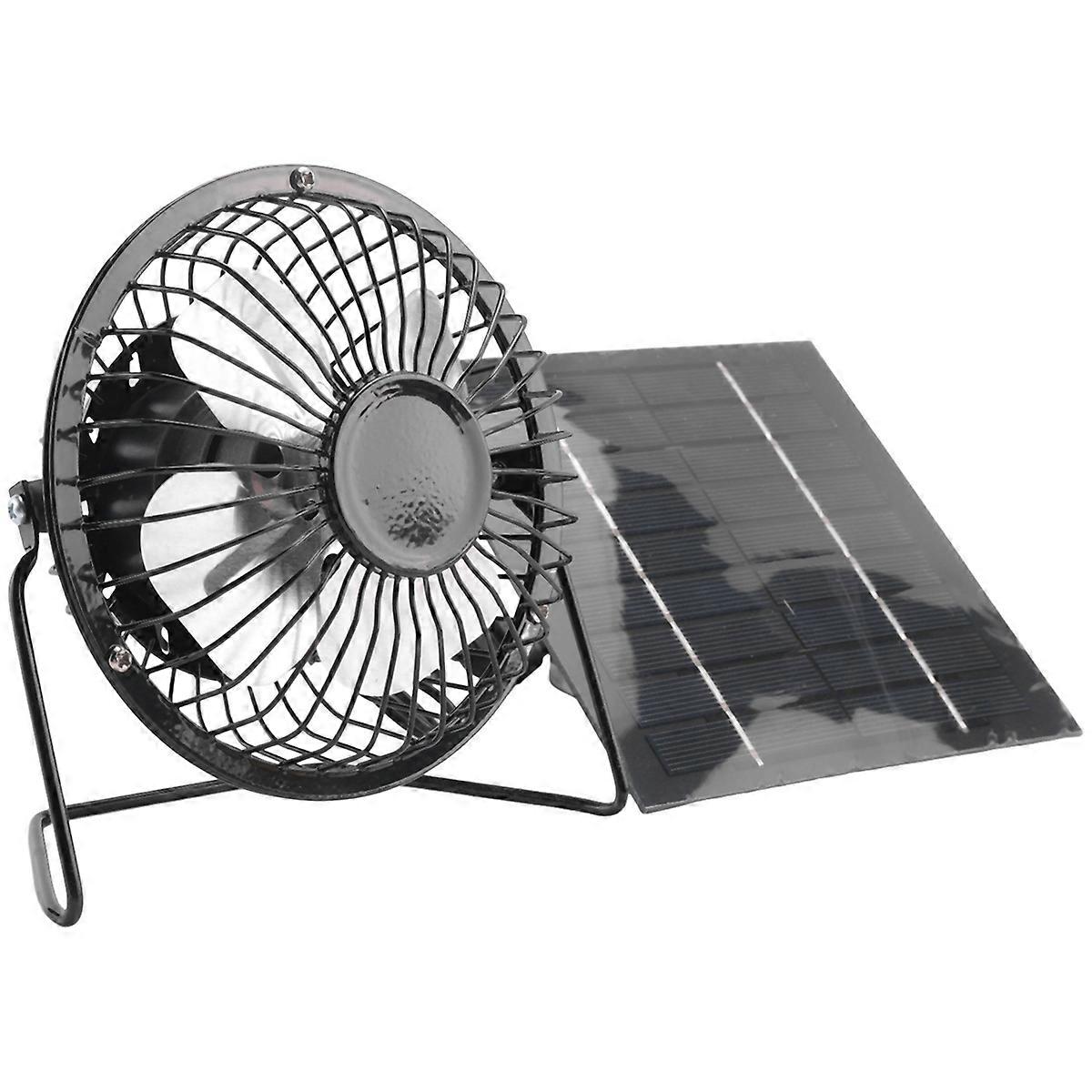 5W 5V Solar Panel Powered Fan, for Camping Yacht Dog House