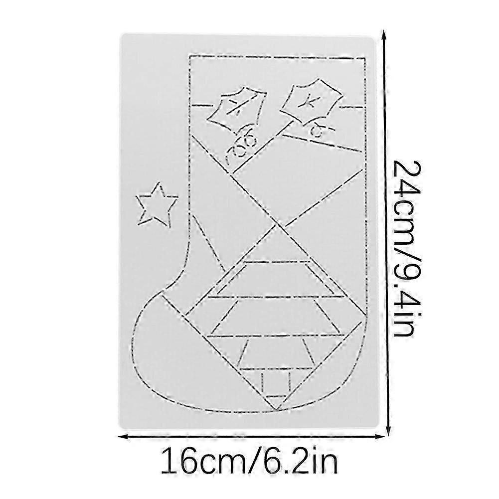 Patchworks Template Embroidery Patchworks Sewing Craft Templates for DIY Crafting Art