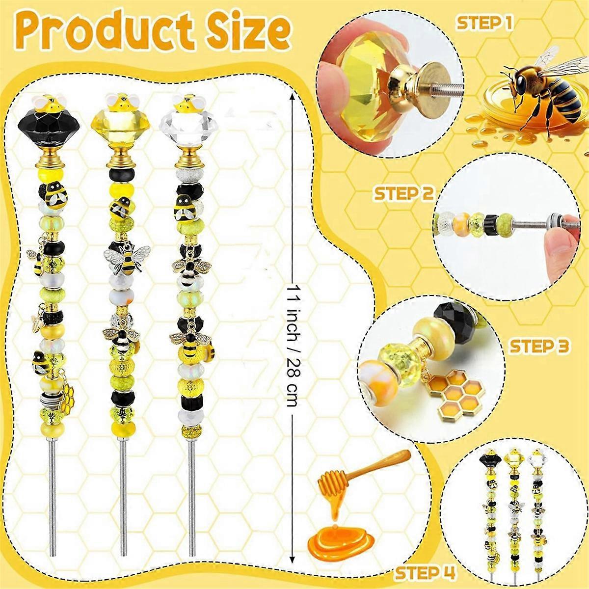 Bee Light Catcher Garden Decorative Stakes C
