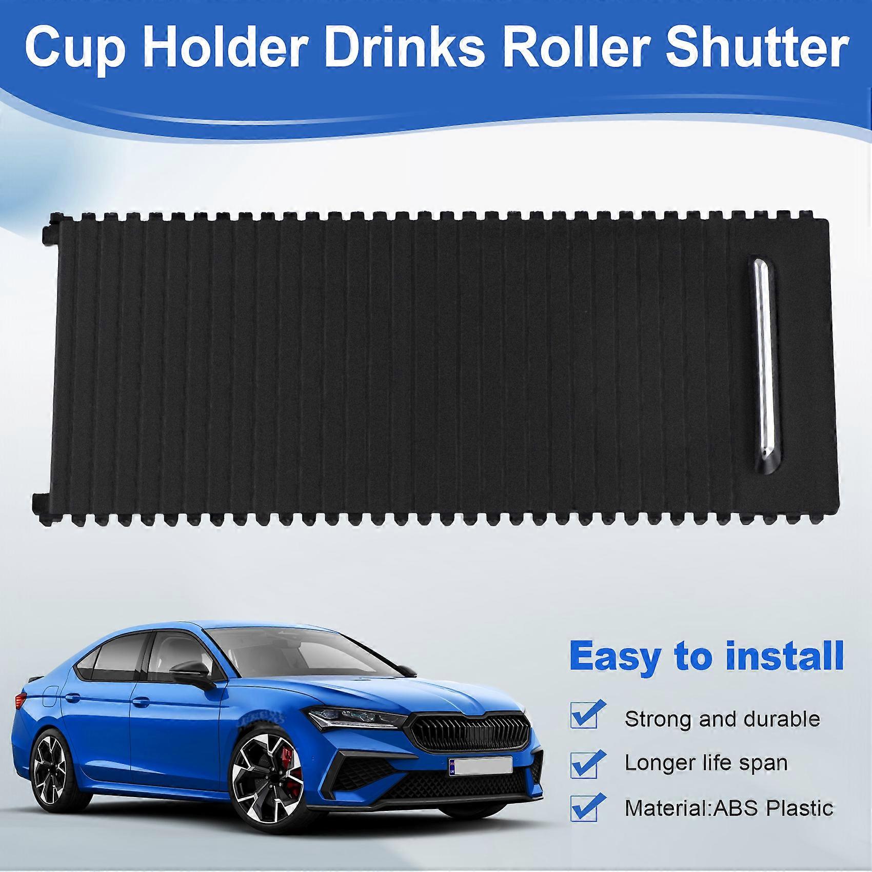 Car Interior Cup Holder Drinks Roller Shutter For Skoda Superb