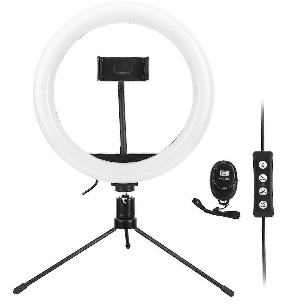 10in Ring Light Set with Tripod Phone Clip Accessory for Action Camera Live Video Shoot Vlog