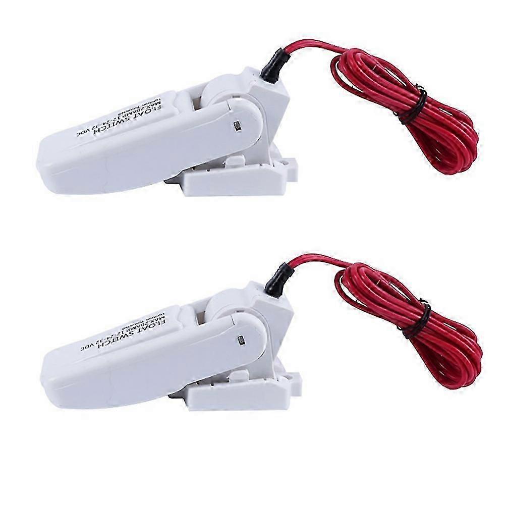 2Pcs 12V 1100GPH Automatic Bilge Pump Boat Submersible Pump Marine Float Switch U7W6