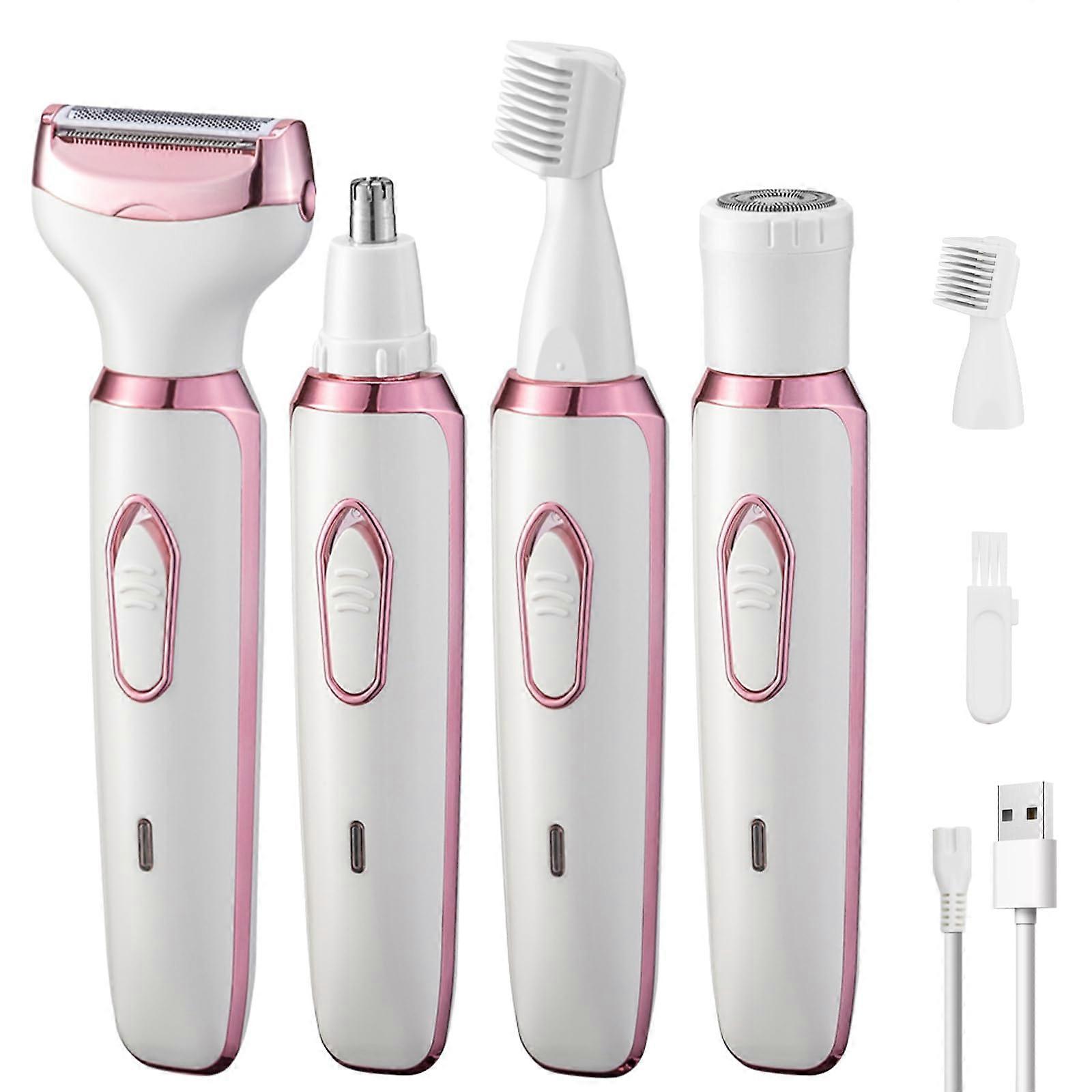 Electric Razors Shaver for Painless Facial Hair Trimming Eyebrow and Nose Hair Cutter Rechargeable Waterproof Design