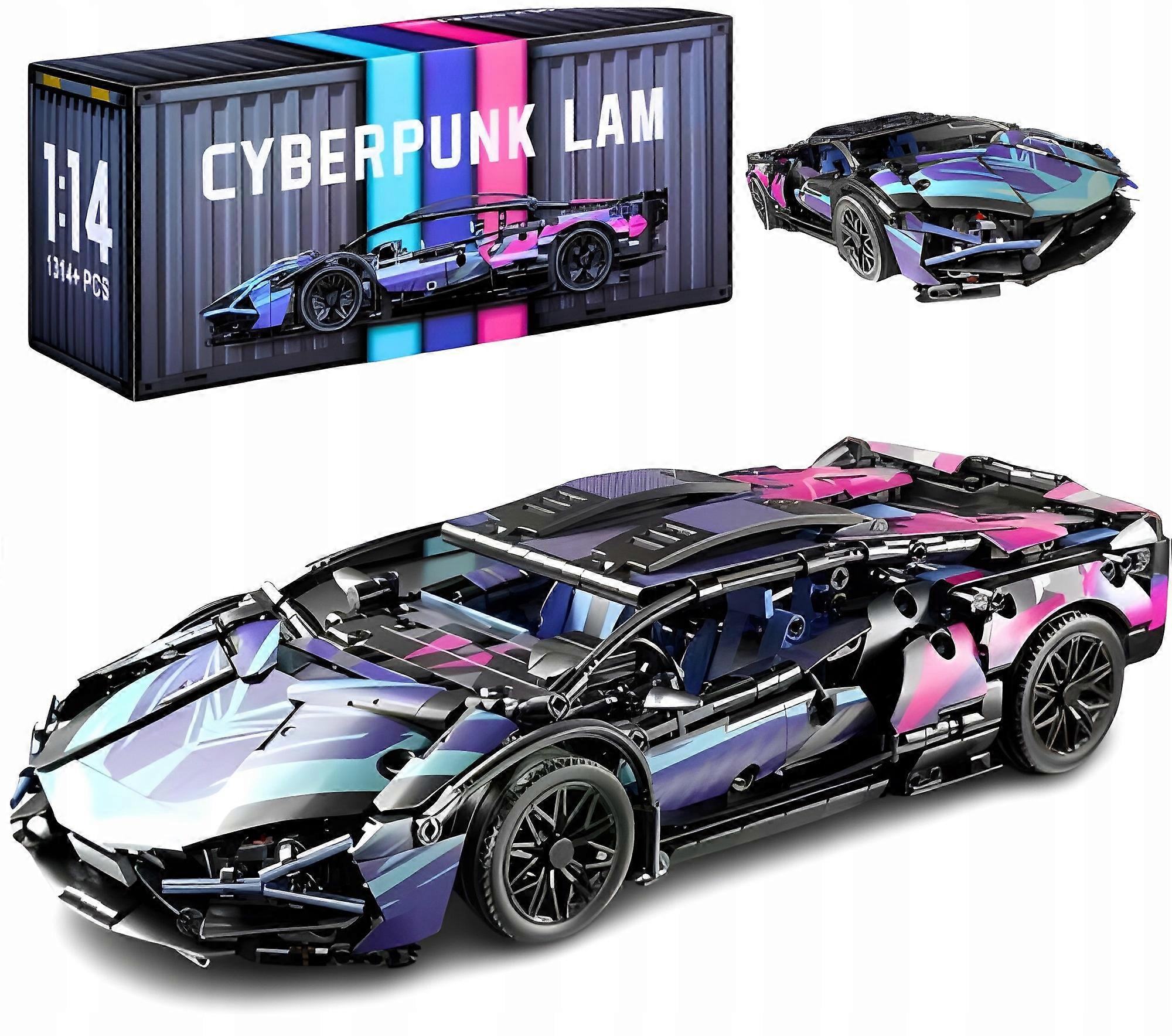 Mega Block Set Lamborghini Cyberpunk Blocks - 1314 Pieces Ideal Gift