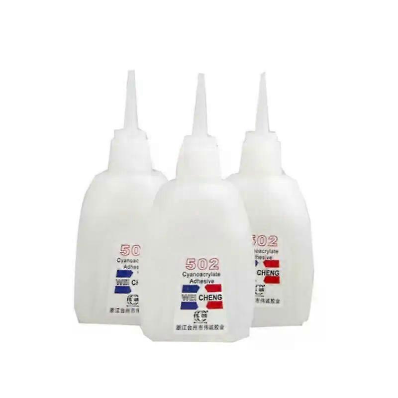 502 Super Glue Instant Quick-drying Cyanoacrylate Adhesive Leather Rubber Wood Metal Strong Bond Liquid Glue Tool