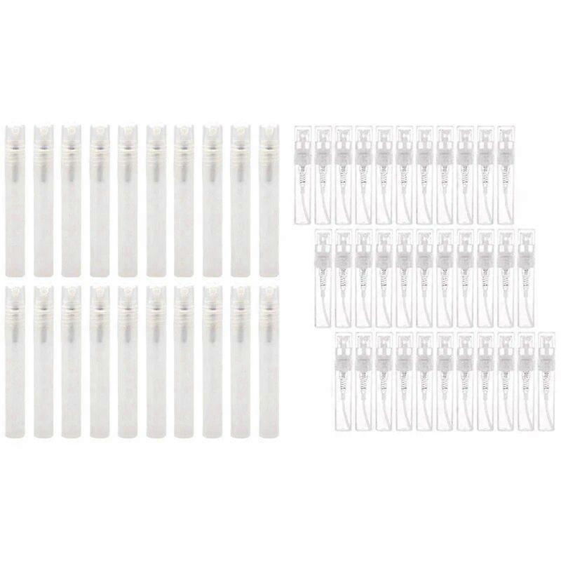 AD-120Pcs Transparent Empty Spray Bottles 3Ml Cosmetic Containers & 50Pcs 5Ml Empty Transparent Plastic Spray Bottle