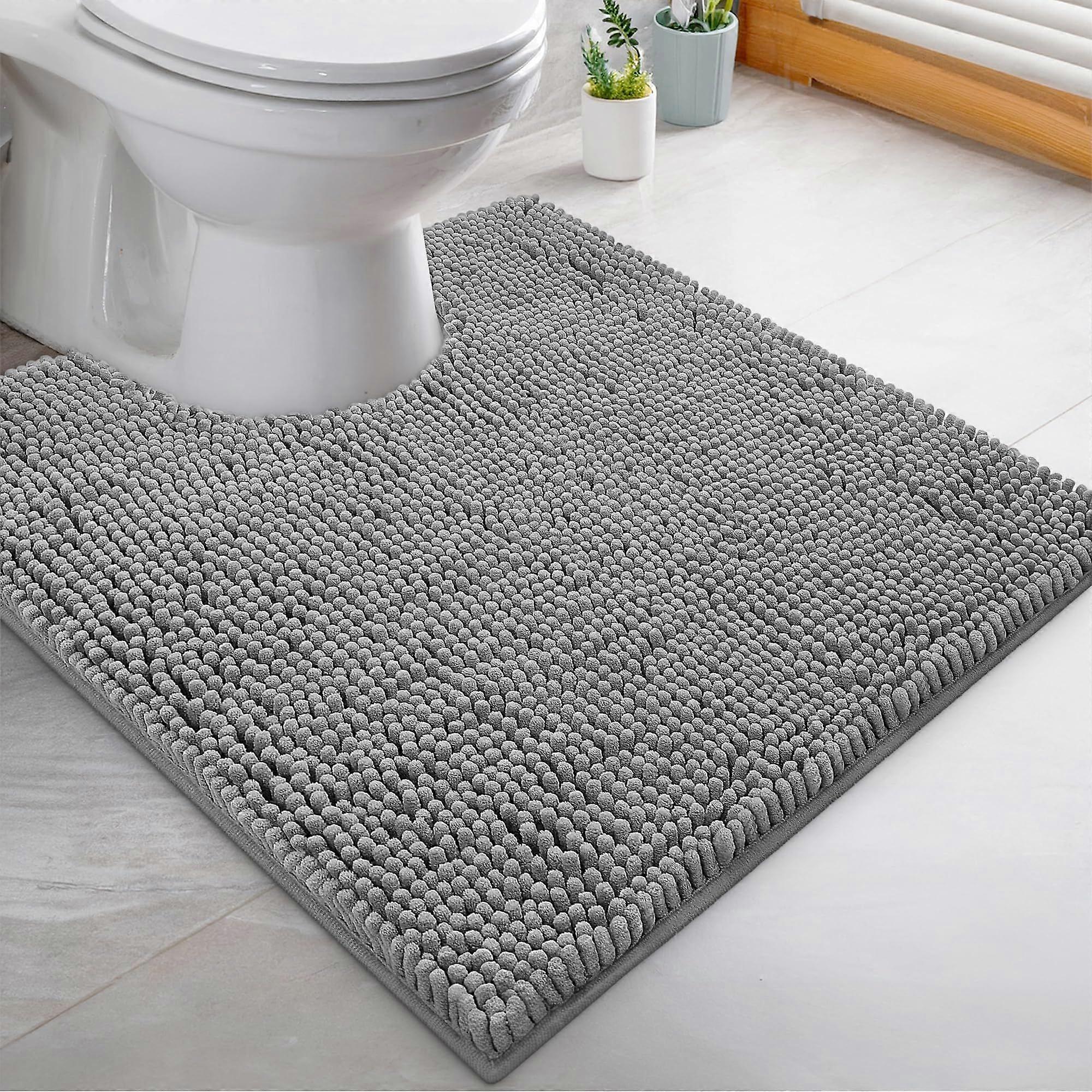 Extra soft and plush bath mat, 2.5cm chenille microfiber, super absorbent.