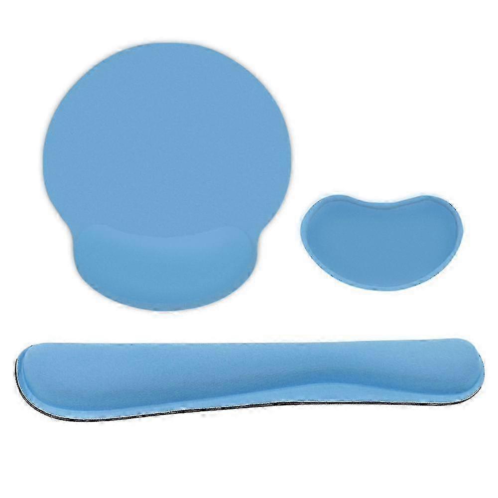 Tapis de souris ergonomique JiaWei avec support de poignet et ensemble de repose-poignets de clavier, tapis de souris de bureau avec base en caoutchouc antidérapante pour le bureau et la maison (ba ZQc