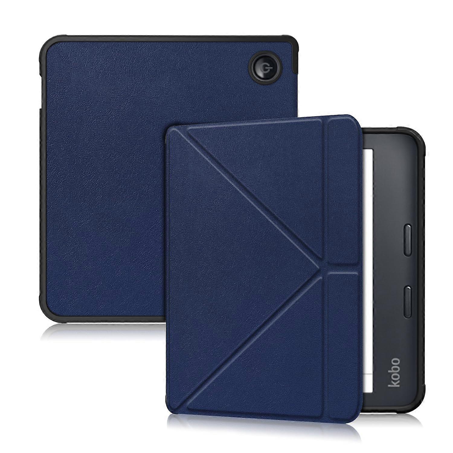 Case Compatible with Kobo Libra Colour & Kobo Libra 2 eReader 7inch,Soft T Slim Protective Cover with Stand Function,Dark Blue