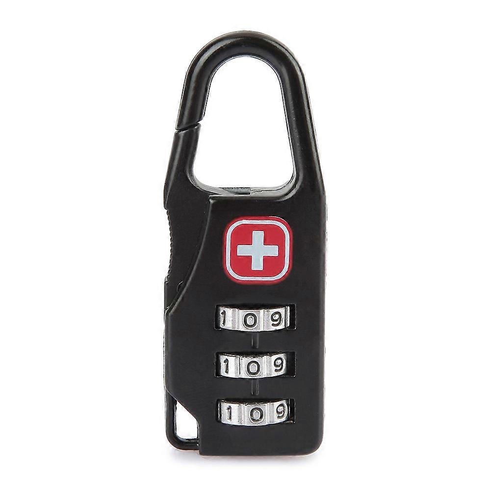 Alloy 3 Dial Safe Number Code Padlock Combination Travel Suitcase Luggage Lock