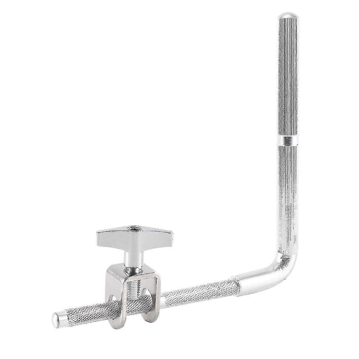 Cowbell Mount L-Bar Attachment 9.5mm Diameter, Perfect for Drummers Drum Hardware 15*15cm