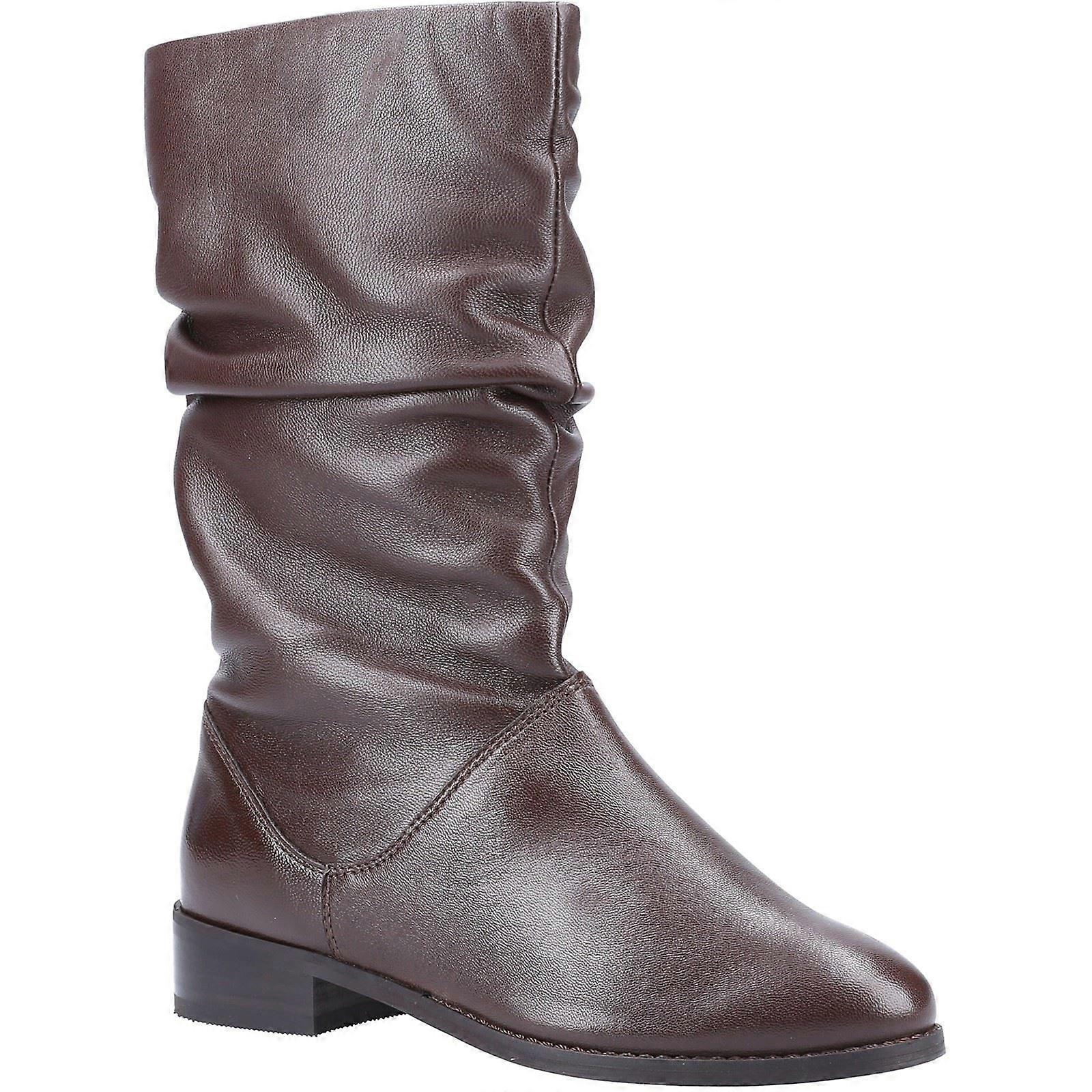 Dune Rosalindas Brown Leather Female Ladies Mid Boot-8